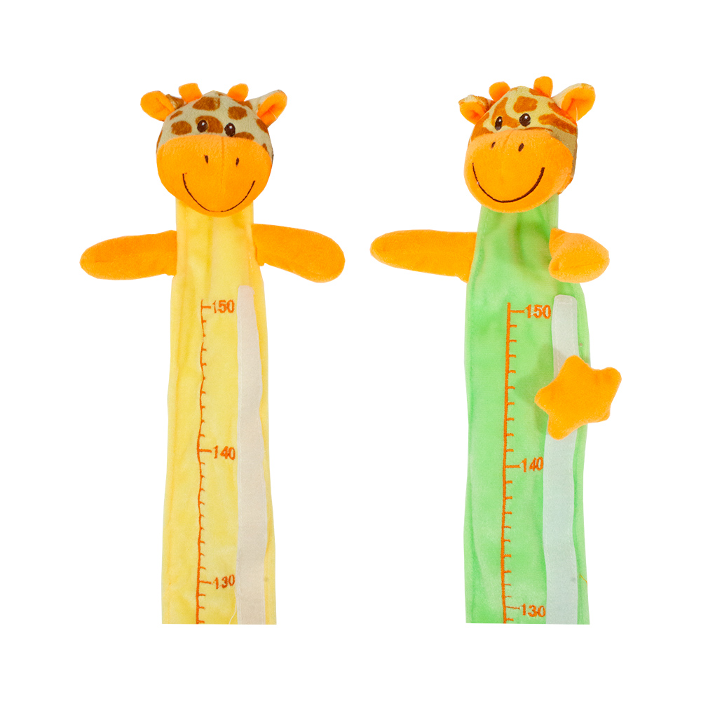 Mi Angelito Regla De Peluche para Medir Bebés con Jirafa de Peluche Medidor de Crecimiento De Bebés de Peluche Naranja