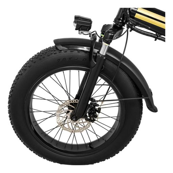 Bicicleta Electrica Plegable 48v 350v 7 Velocidades 32km/h Negro E-Be
