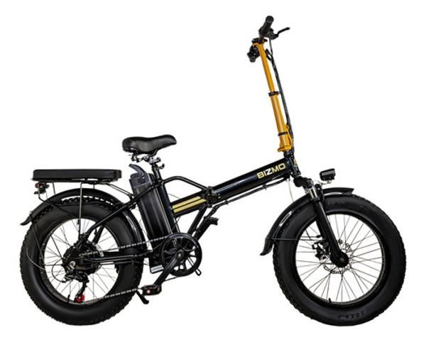 Bicicleta Electrica Plegable 48v 350v 7 Velocidades 32km/h Negro E-Be