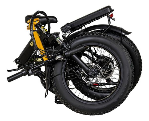Bicicleta Electrica Plegable 48v 350v 7 Velocidades 32km/h Negro E-Be