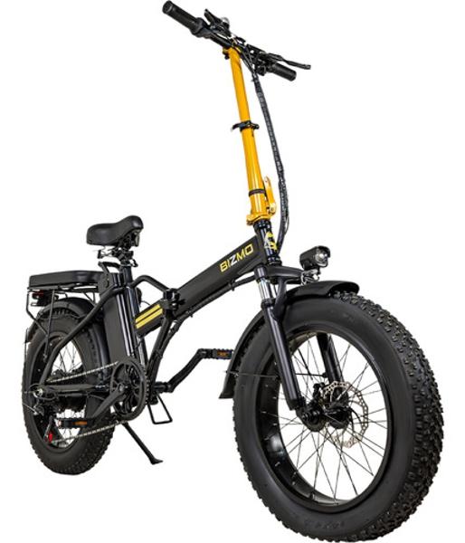 Bicicleta Electrica Plegable 48v 350v 7 Velocidades 32km/h Negro E-Be