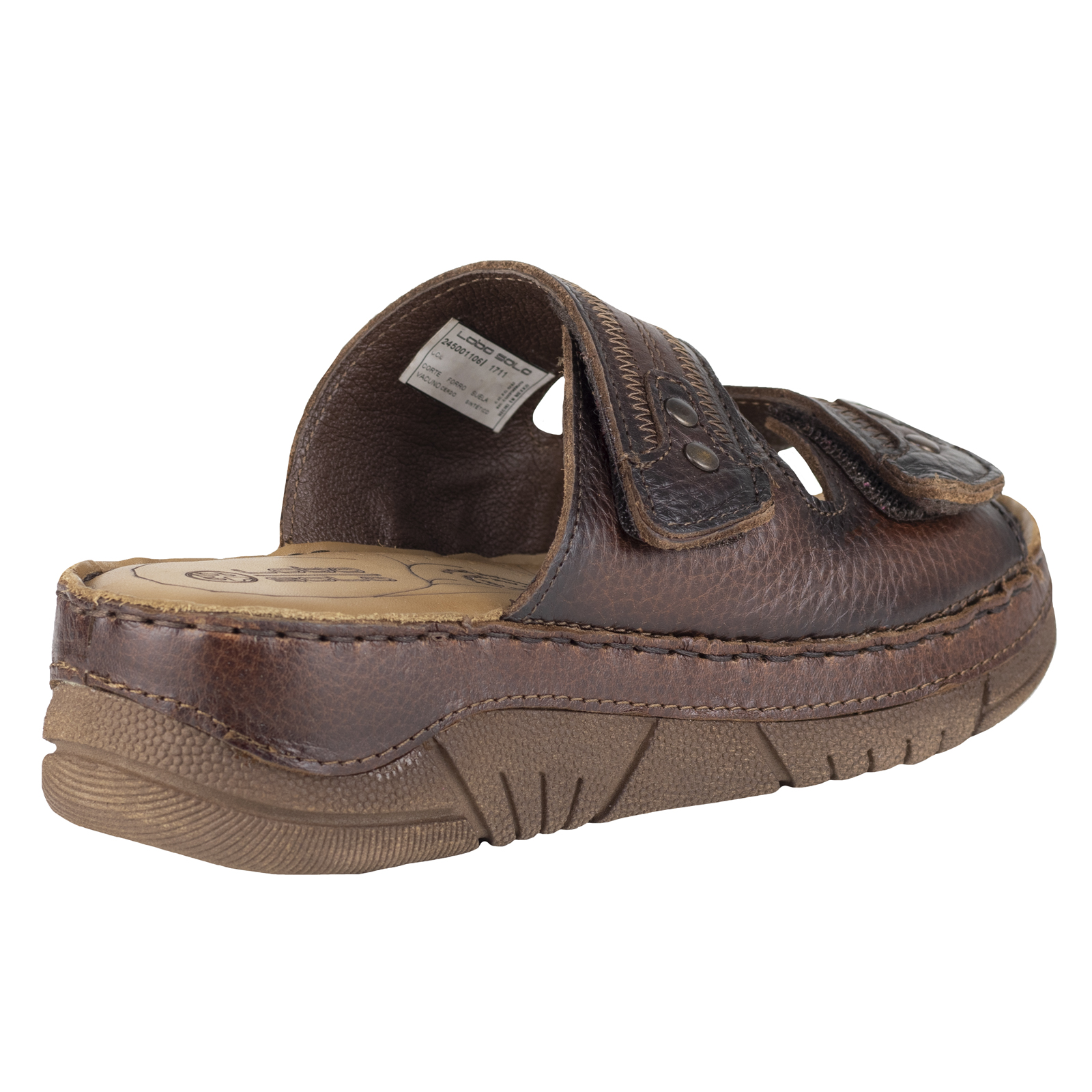 Huarache Mujer Lobo Solo 1711 Besani Plataforma Doble Velcro