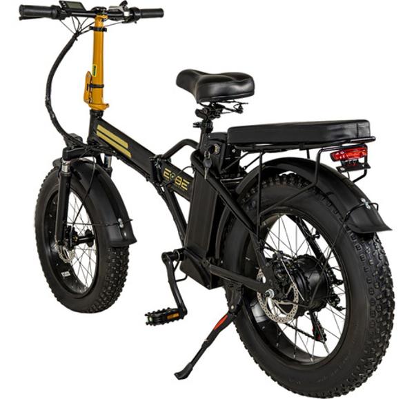 Bicicleta Electrica Plegable 48v 350v 7 Velocidades 32km/h Negro E-Be