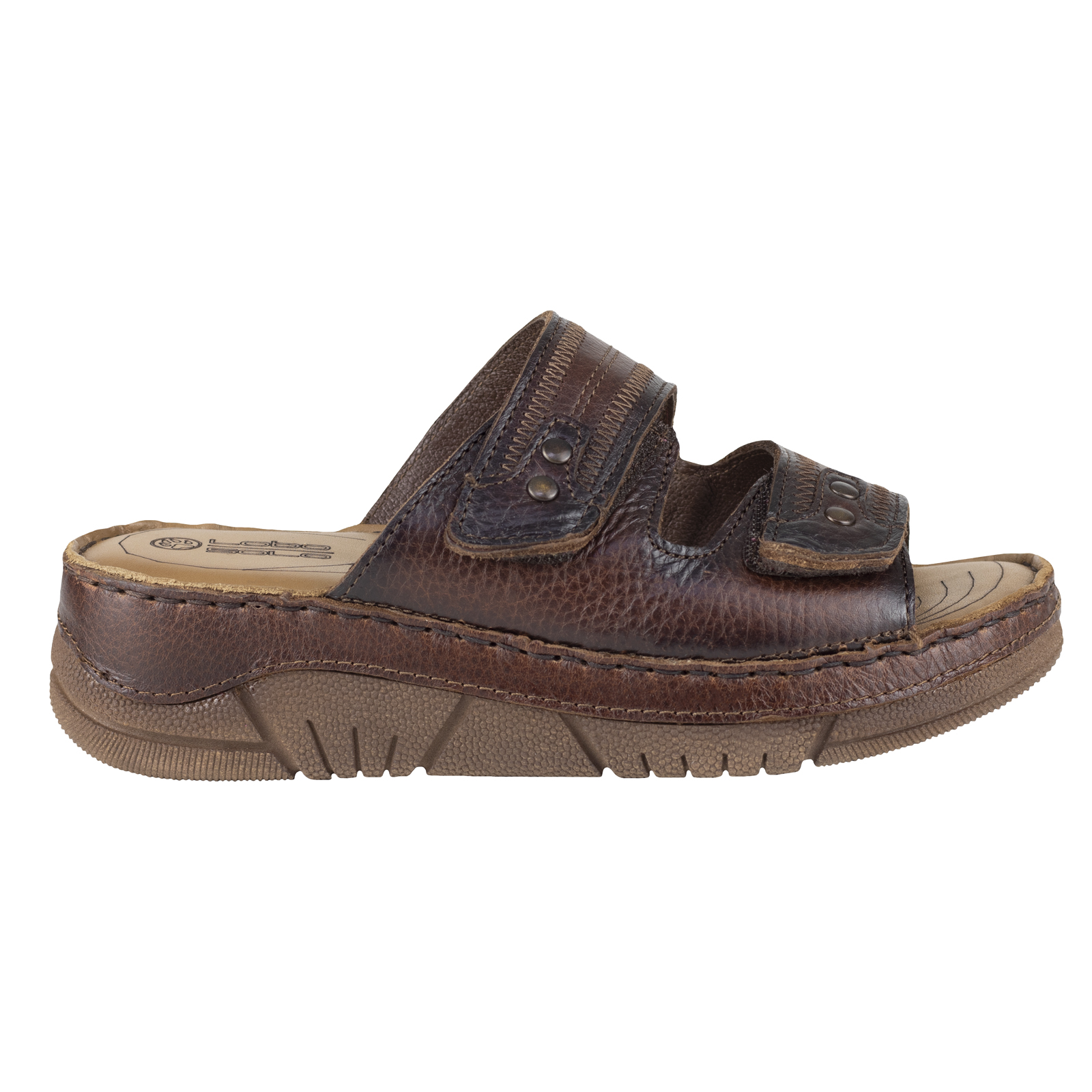 Huarache Mujer Lobo Solo 1711 Besani Plataforma Doble Velcro