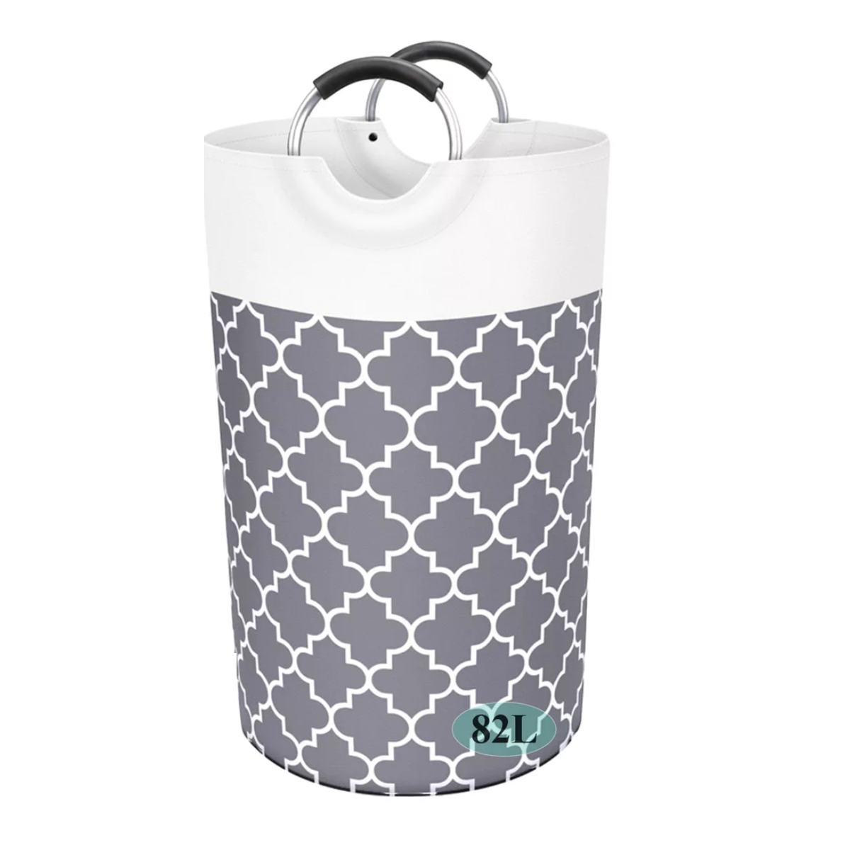 Cesto De Ropa Plegable De Tela Oxford Para Ropa Sucia Gris Estampado