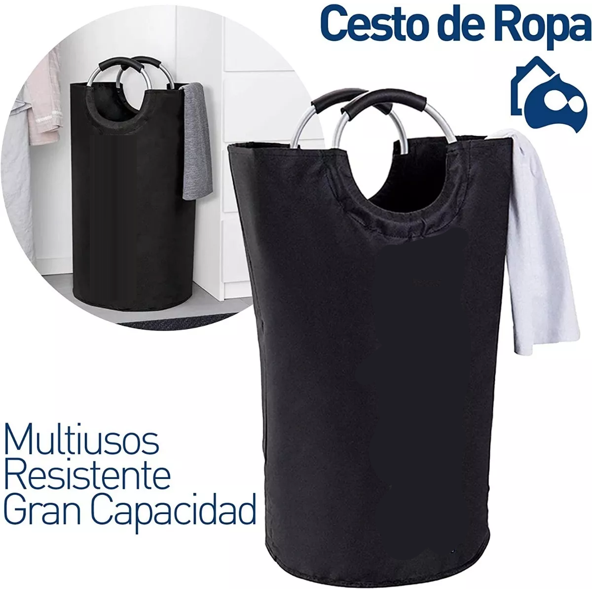 Cesto Ropa Sucia Plegable Organizador Bote Lavanderia Baño