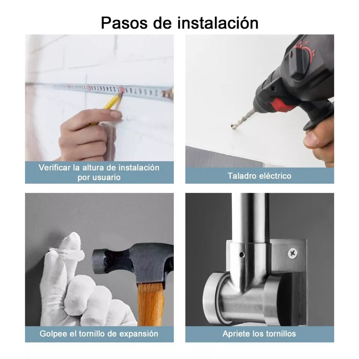 Barra De Agarre Sujeción Seguridad Abatible Baño Wc Inodoro