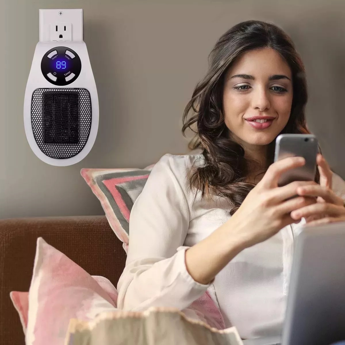 Calentador Espacio 350w, Ventilador De Calor Del Calentador