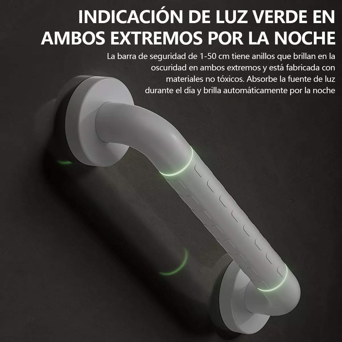 2 Barra Seguridad Apoyo Agarraderas Baño Acero Inox 50cm