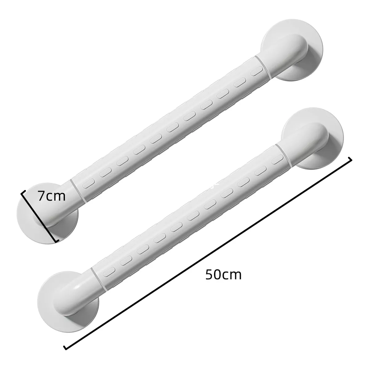 2 Barra Seguridad Apoyo Agarraderas Baño Acero Inox 50cm