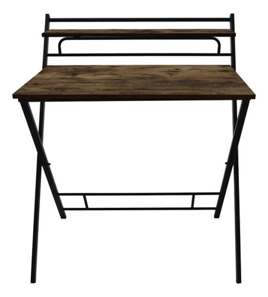 Escritorio Plegable 2 Niveles Mesa Trabajo Hogar Oficina Houzer