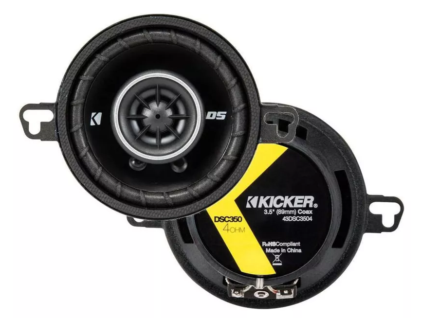 Bocinas Coaxiales Kicker DSC350 3.5 PuLG 2 Vías 20w Rms