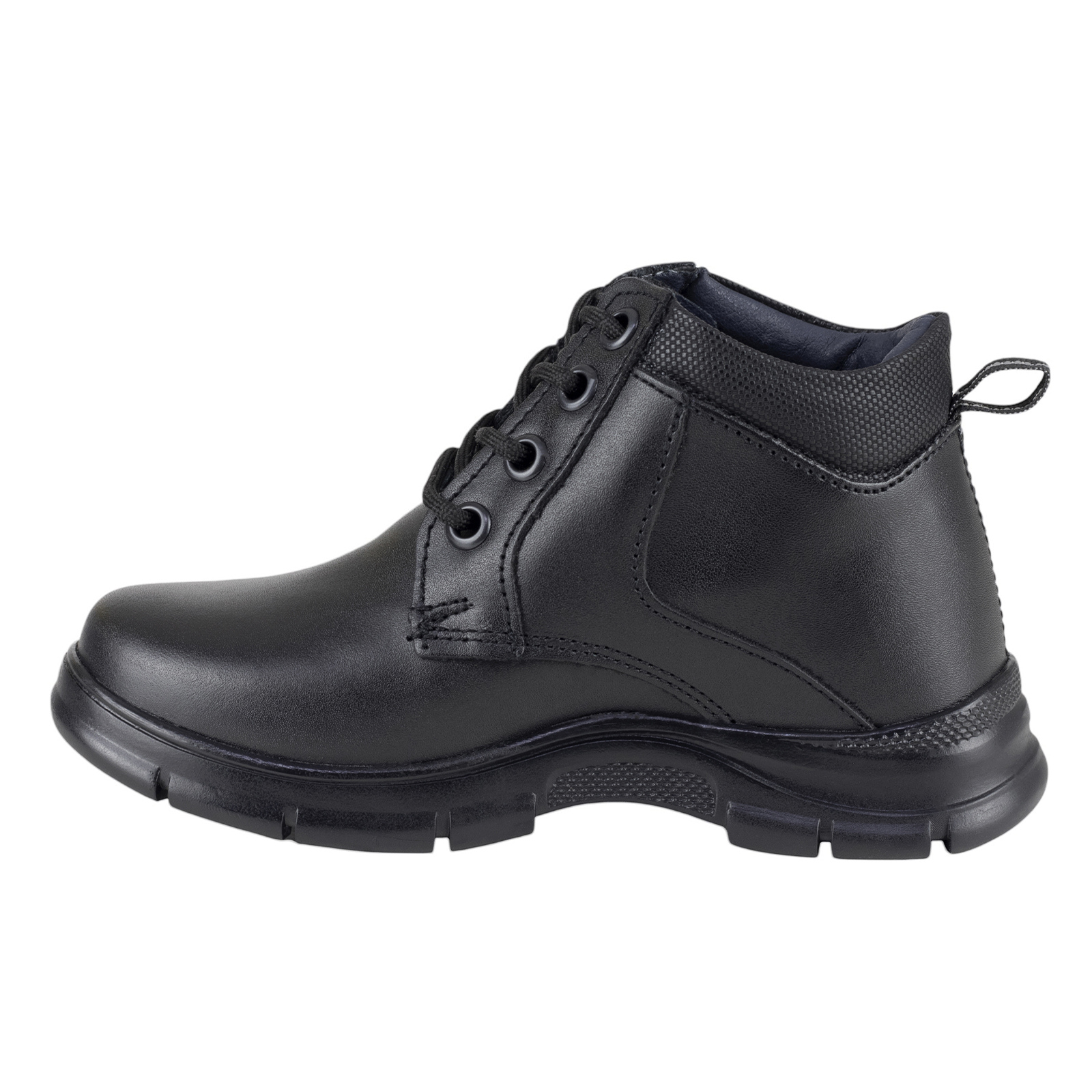 Botin Escolar De Niño Yuyin Antiderrapante 23271 Negro Piel