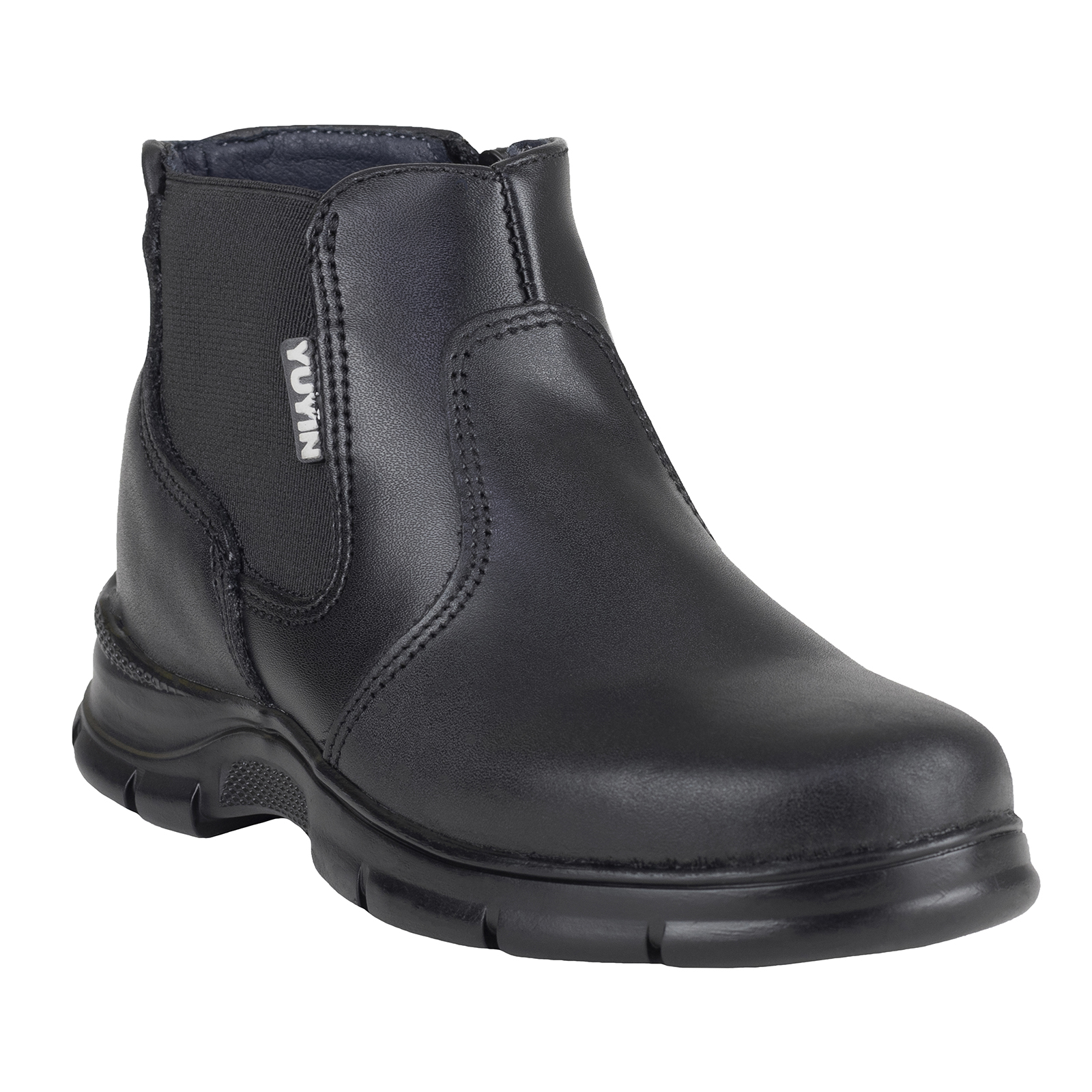 Botin Negro Chelsea De Niño Escolar Yuyin 23272 Negro Cierre