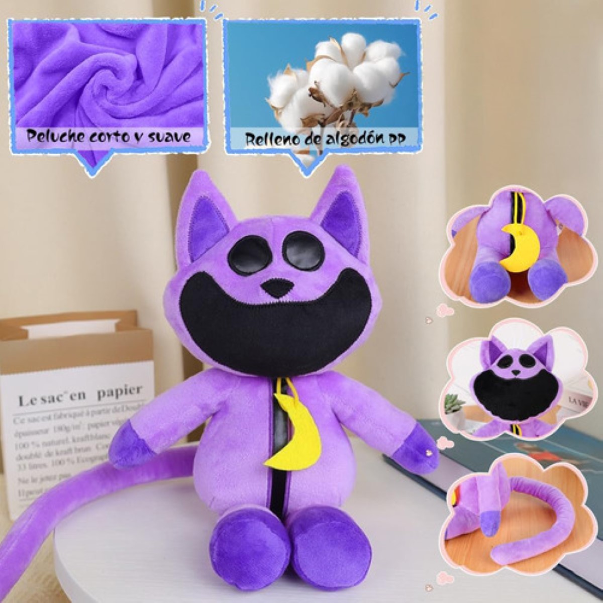 2pcs Muñeca De Juguete Smiling Critters Plush Regalo -25cm COLORES