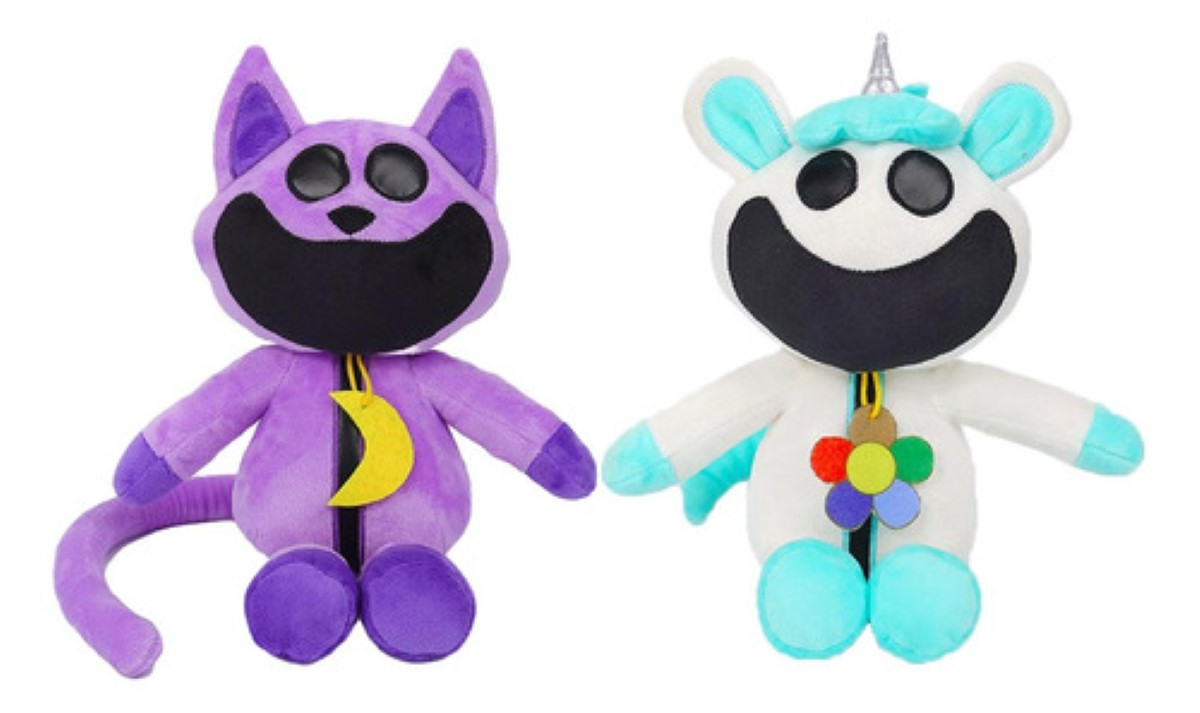 2pcs Muñeca De Juguete Smiling Critters Plush Regalo -25cm COLORES