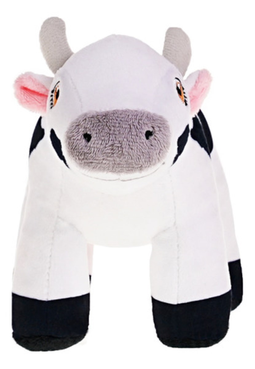 Peluche Vaca Lola Mis Primeros Pasos 15cm La Granja De Zenón BLANCO NEGRO