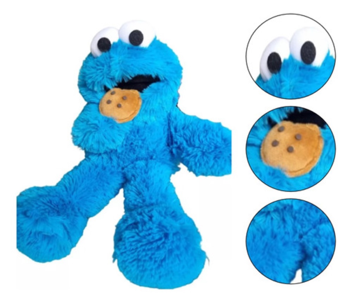 Monstruo Comegalletas Elmo Peluche Soft Premium Plaza Sesamo AZUL