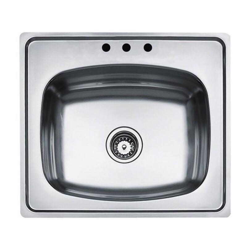 TARJA / FREGADERO TEKA 635.560 1C (25.22) 6 PARA EMPOTRAR DE 63.5 CM (25 PULGADAS) CON UNA TINA EN ACERO INOXIDABLE.