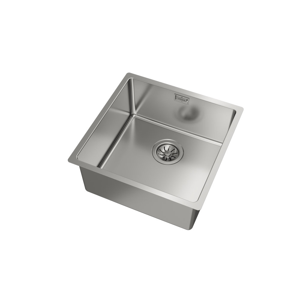 TARJA / FREGADERO TEKA BE LINEA RS15 40.40 PARA SUBMONTAR DE 44 CM (17 PULGADAS) CON UNA TINA EN ACERO INOXIDABLE