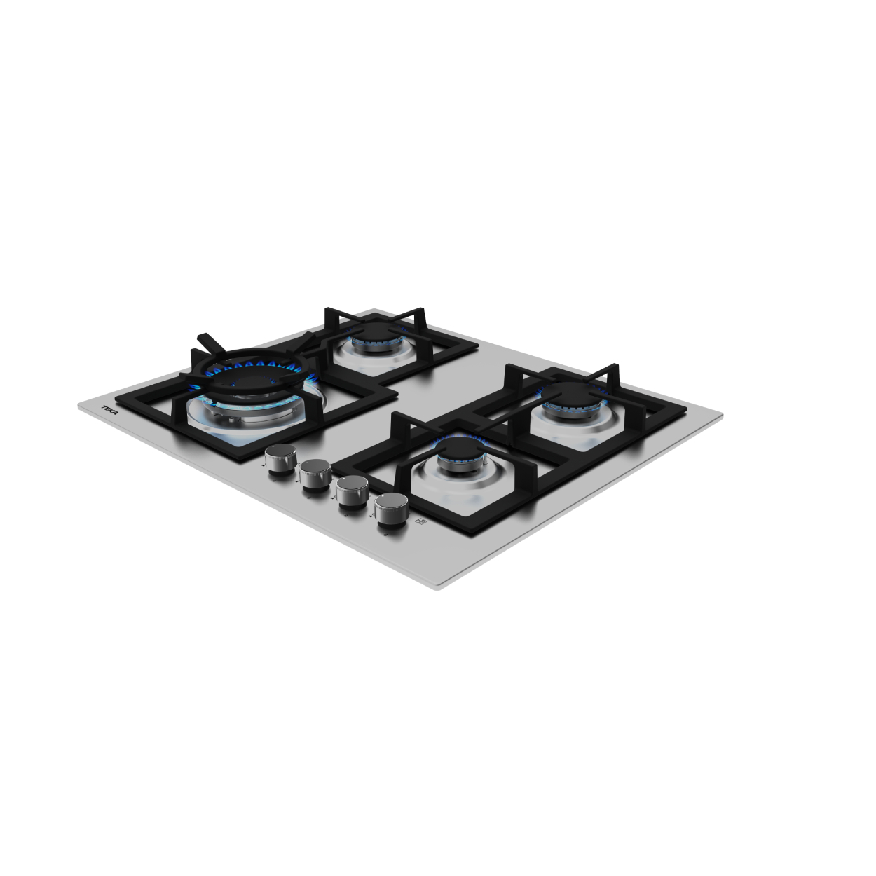Parrilla Empotrable Gas EFX 60.1 4G AI AL DR CI 60 cm (24") Acero Inox.