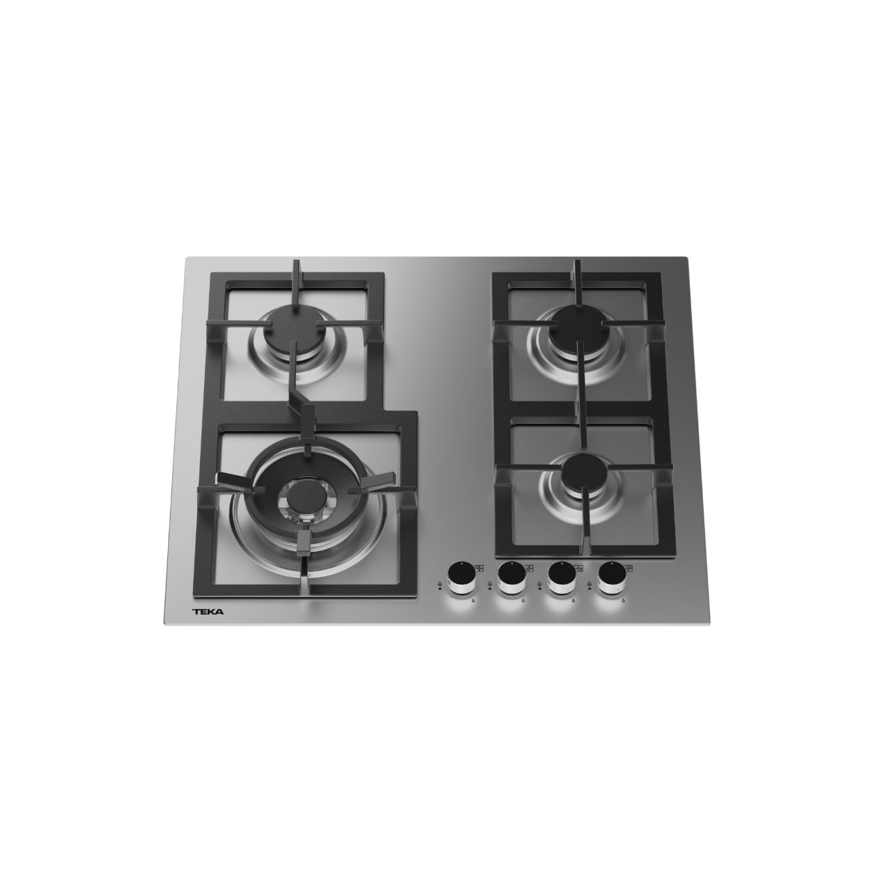 Parrilla Empotrable Gas EFX 60.1 4G AI AL DR CI 60 cm (24") Acero Inox.