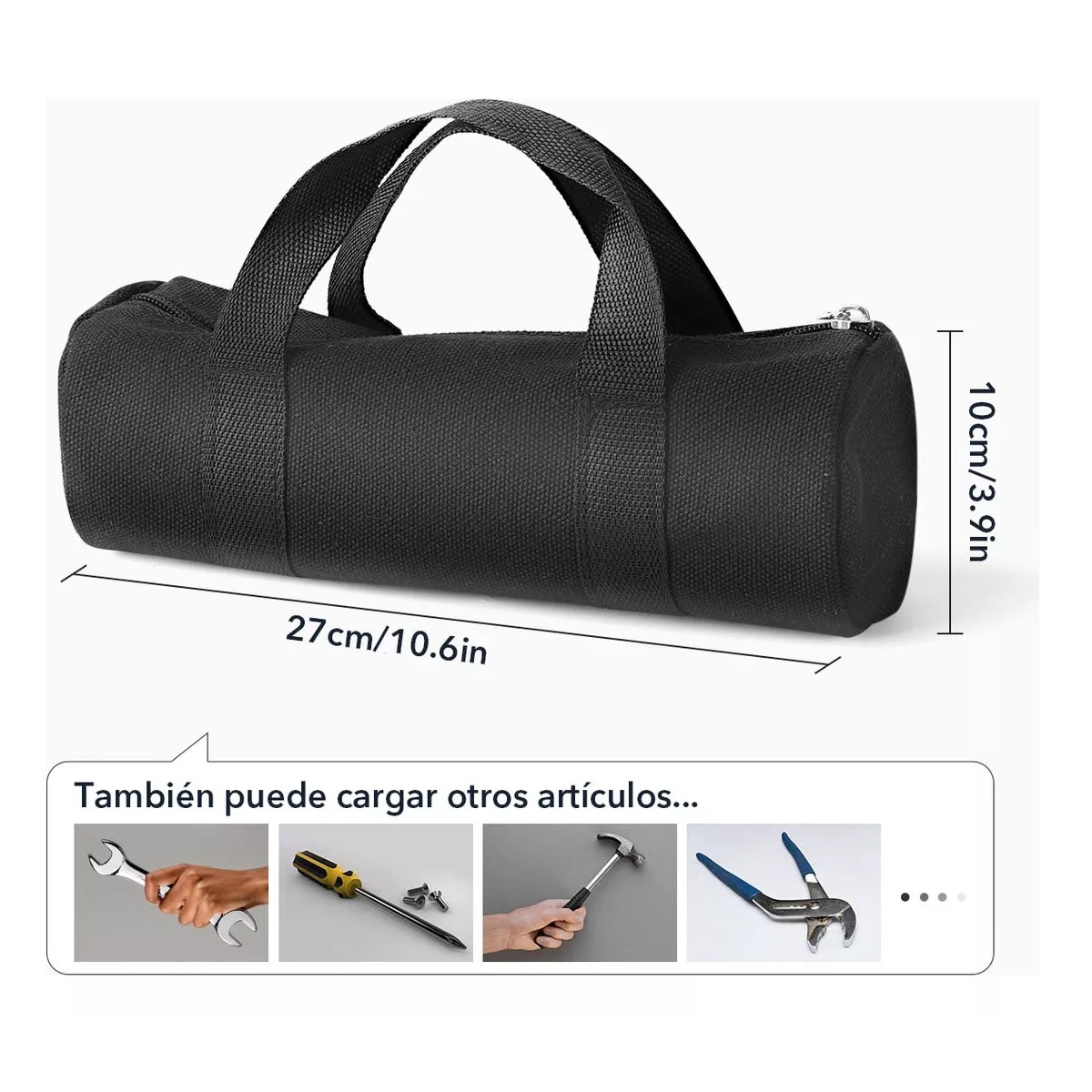 16 Kit De Herramientas Mecanicas Dados Llave Matraca Autocle Plateado