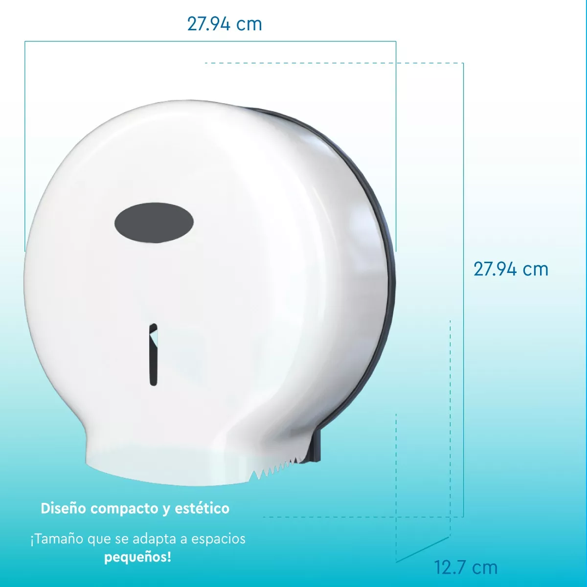 Despachador Papel Higiénico Uso Rudo Blanco