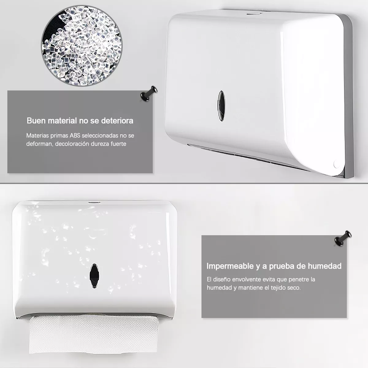 Dispensador De Papel Toallas Sanitas Para Cocina Y Baños