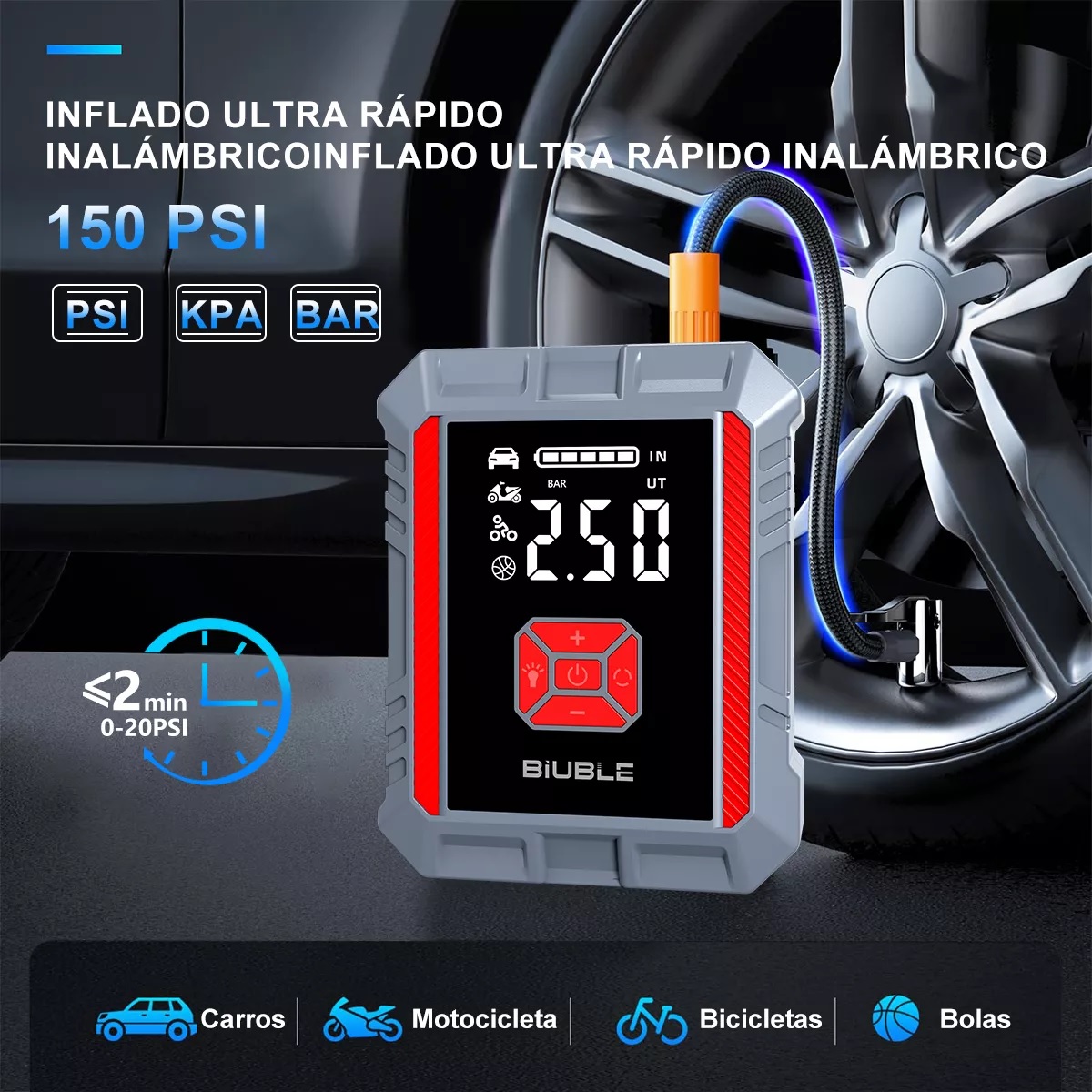 Arrancador De Batería De Coche 9000a Portátil Compresor X6