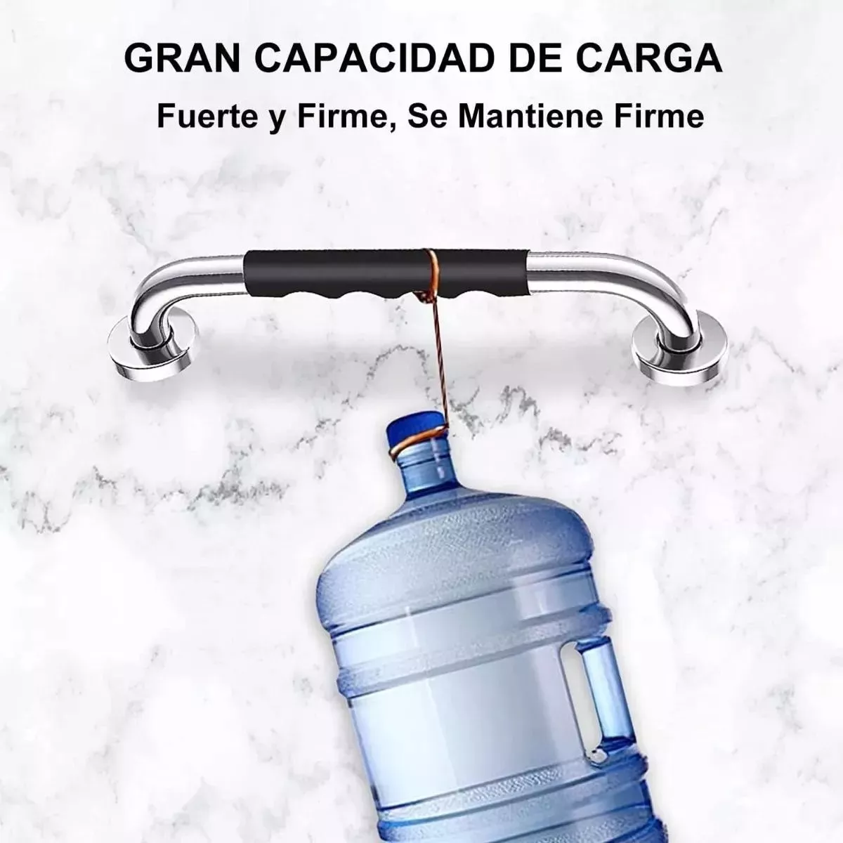 2 Barras Agarradera De Seguridad Baños Apoyo Acero Inox 50cm