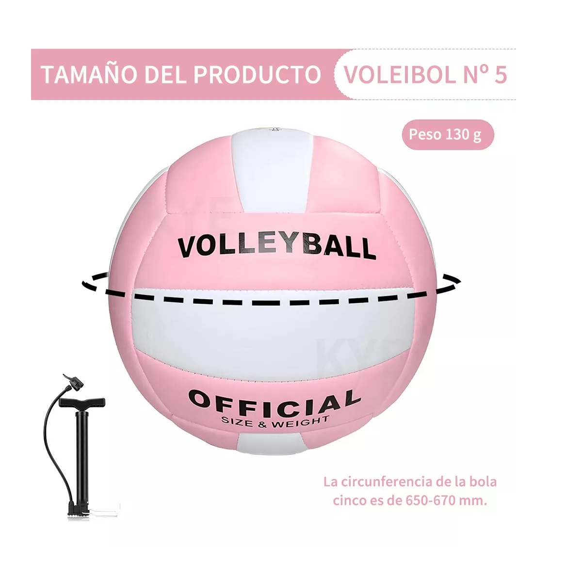 Kit Red Voleibol Inflador, Balon Y Valvula Accesorios