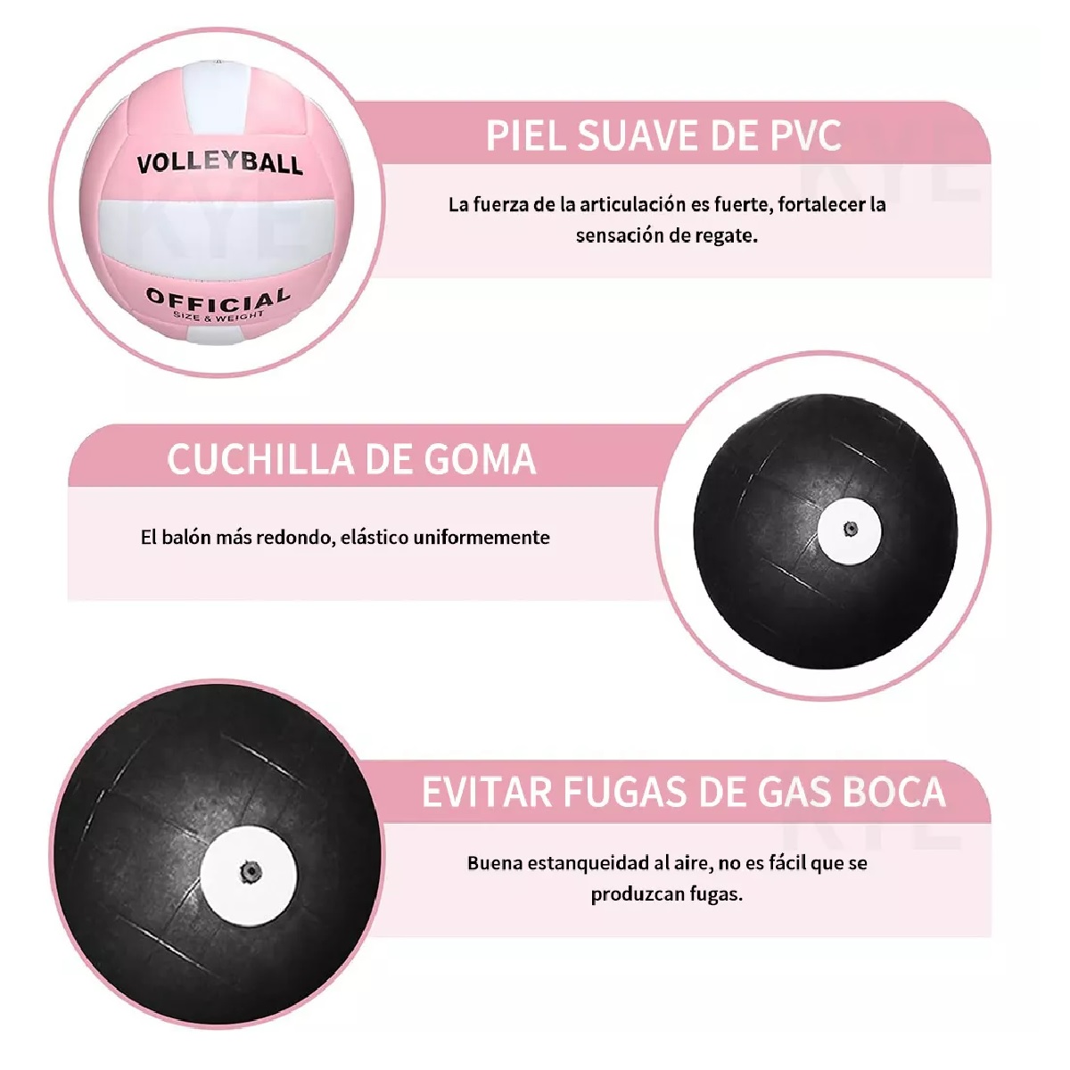 Kit Red Voleibol Inflador, Balon Y Valvula Accesorios