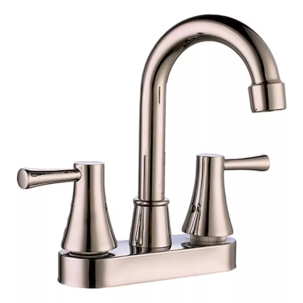 Llave Mezcladora Para Lavabo Color Satinado Gris Para Baño Con Grifo
