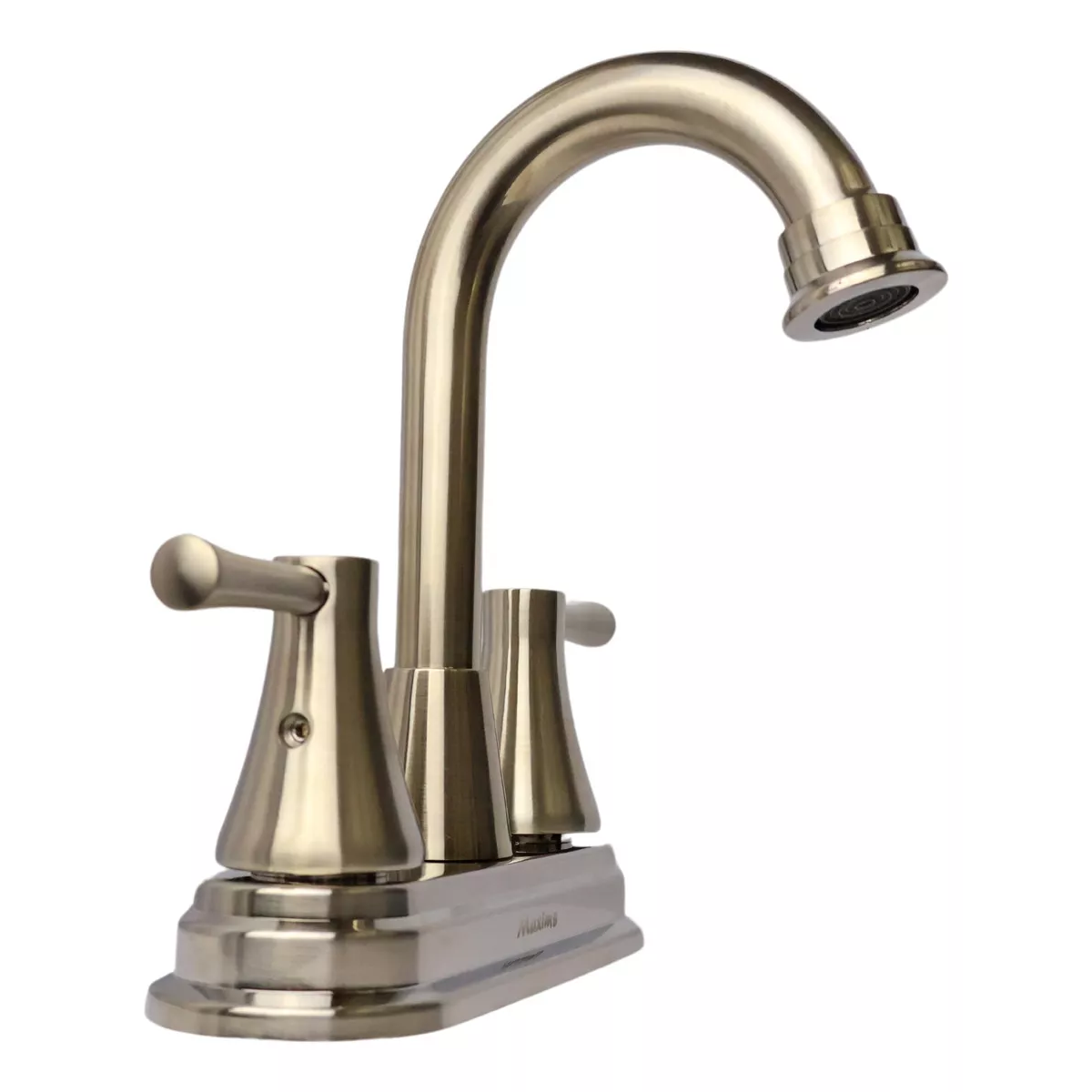 Llave Mezcladora Para Lavabo Color Satinado Gris Para Baño Con Grifo