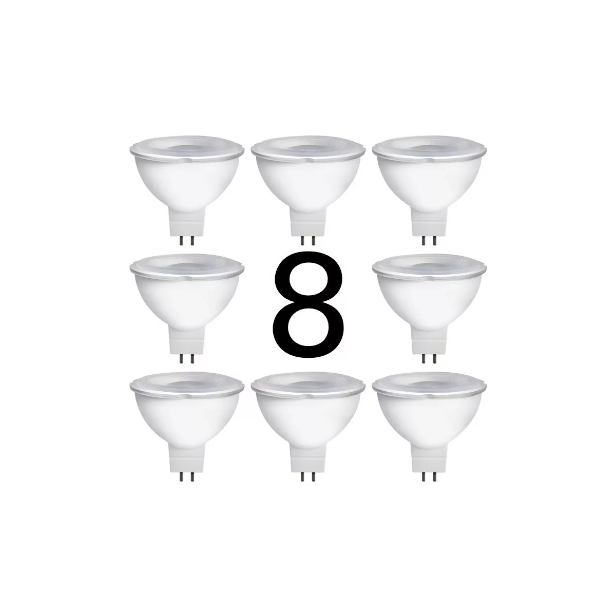 Paquete 8 Focos Luz Blanca 6500k 3w