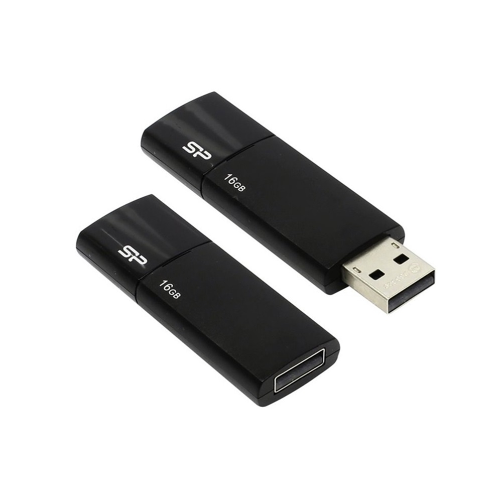 Silicon Power, Memoria USB U05, Color Negro, 16GB USB2.0, SPU05N-16GB