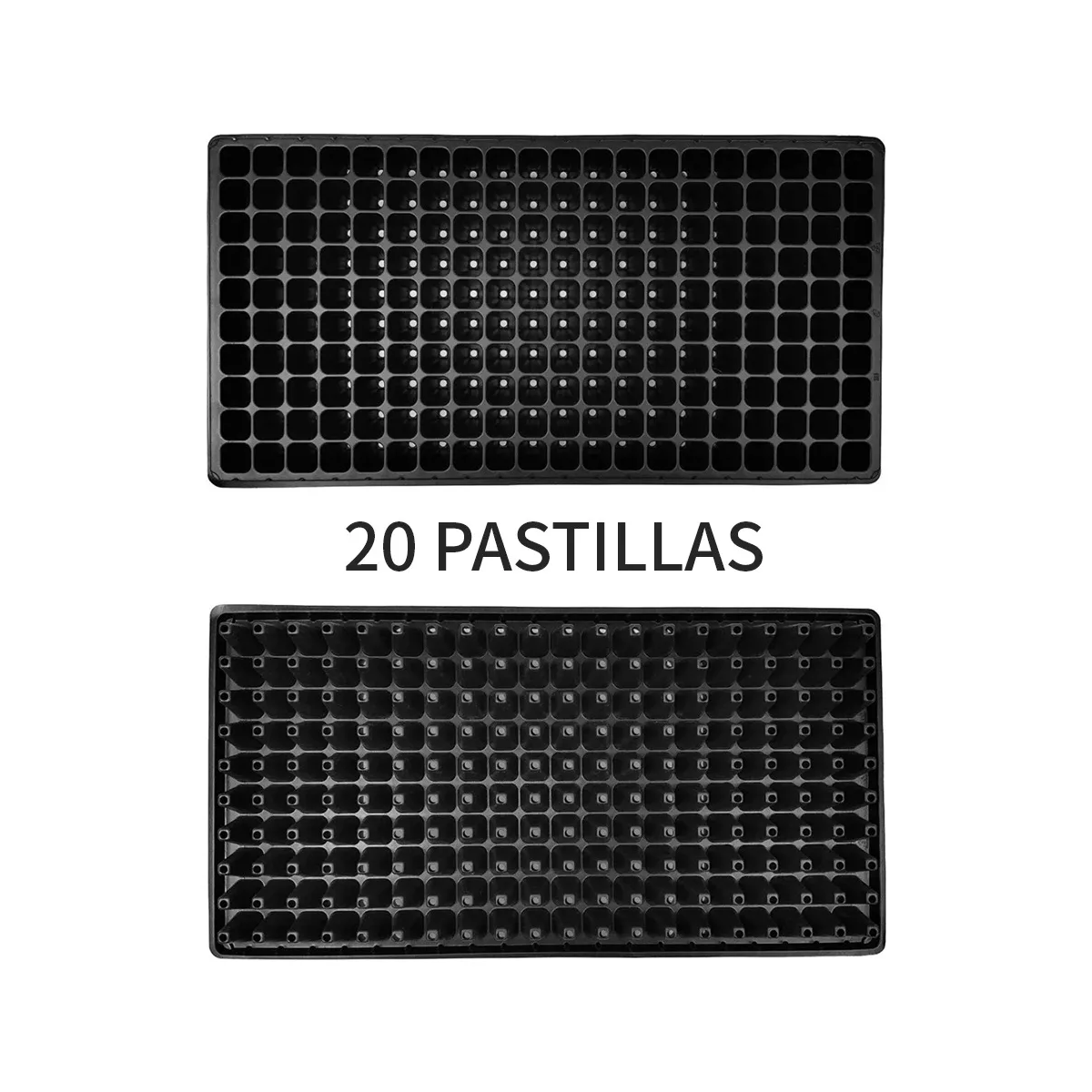 Charola/bandeja De Germinación 200 Cavidades 20 Piezas