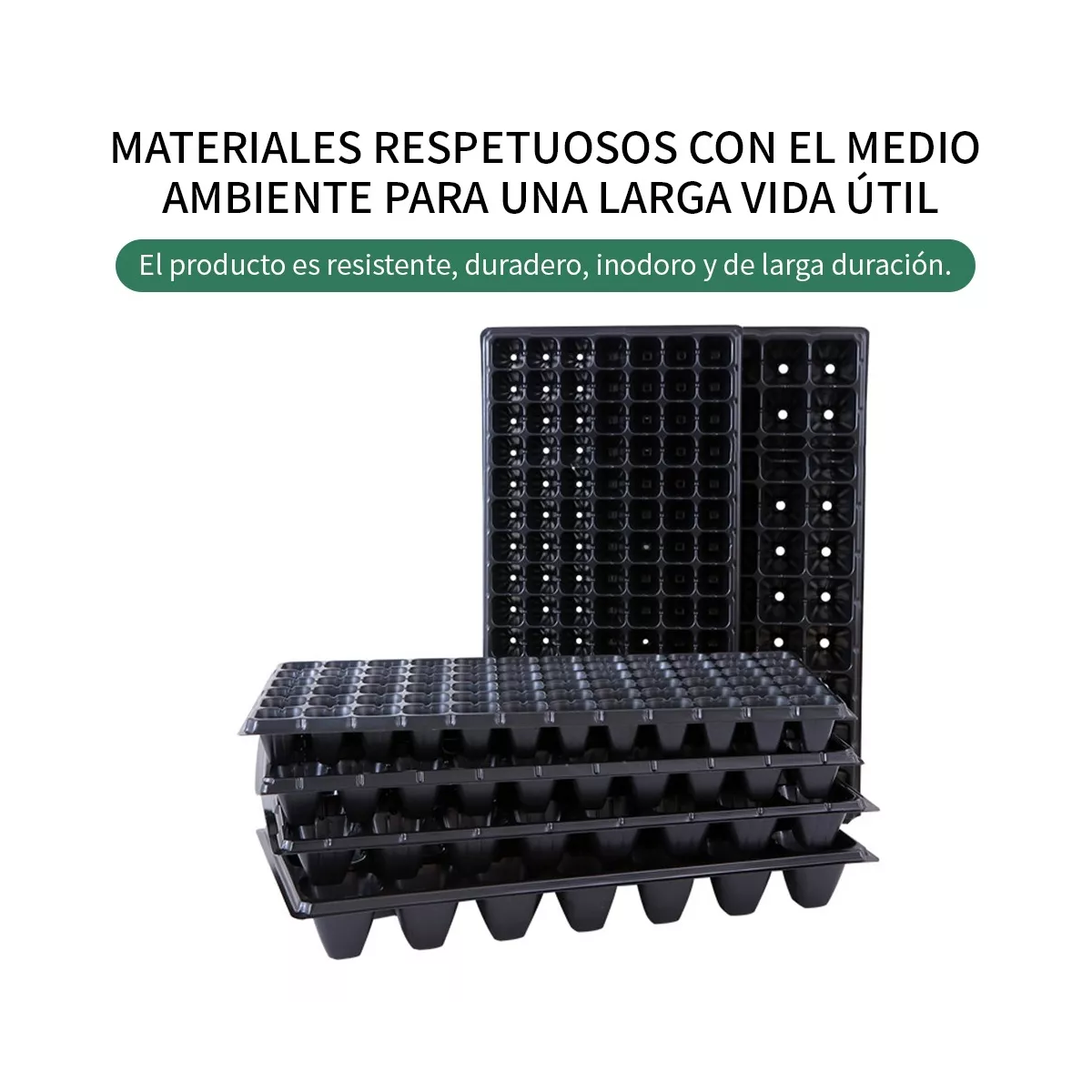 Charola/bandeja De Germinación 200 Cavidades 20 Piezas