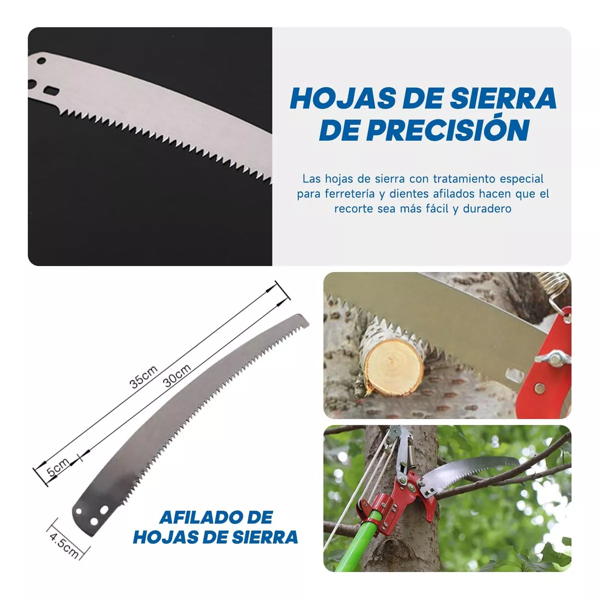 Cortador De Ramas Altas Exteriores 2 En 1 Para Ramas Altas