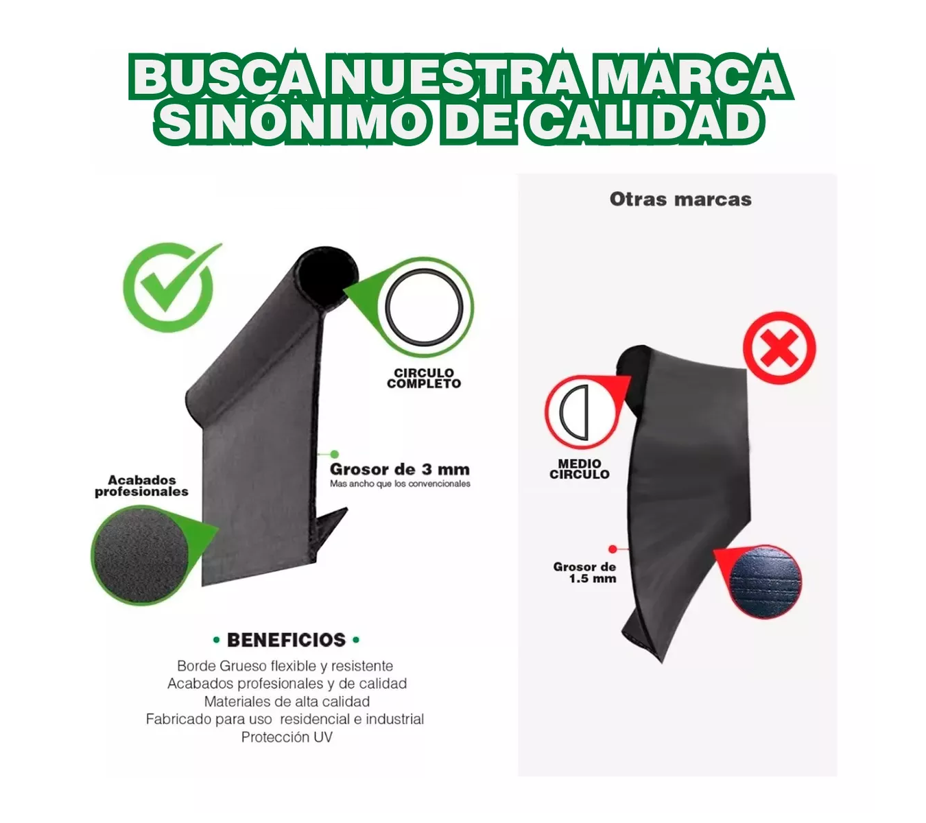 Borde Separador Para Jardin Rollo De 18m Grueso