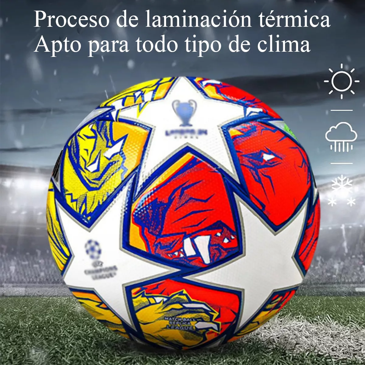 Balón Fútbol Soccer Para Entrenamiento No. 5 Estrellas pintadas