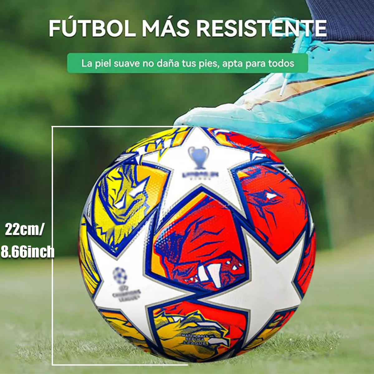 Balón Fútbol Soccer Para Entrenamiento No. 5 Estrellas pintadas