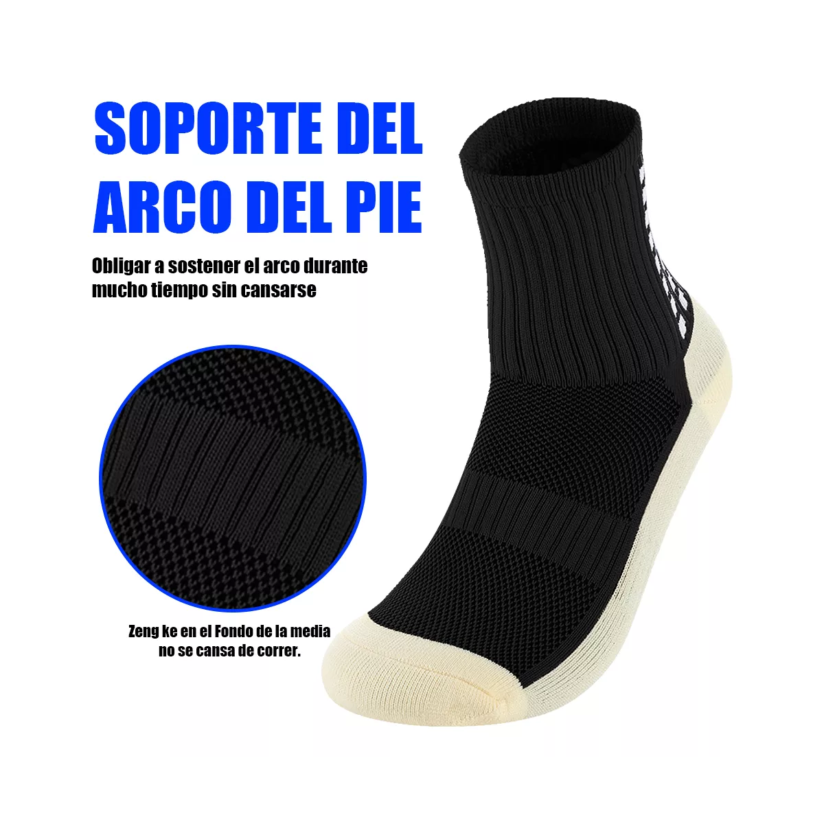 10 Par Calcetin Media Deportivos Fútbol Antideslizantes Combinación C