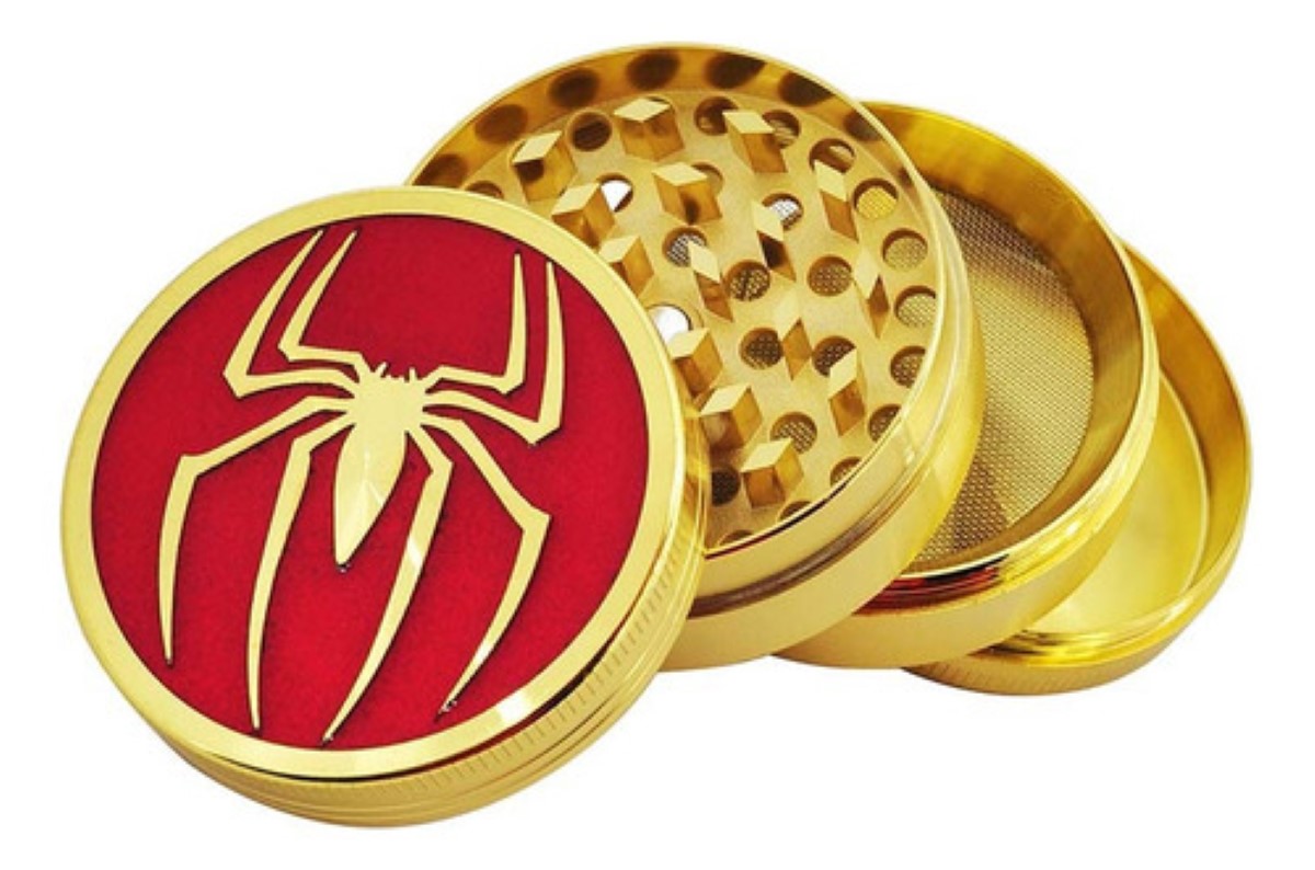 Grinder Moledor De Hierbas Premium 4 Capas 52mm Grande DORADO