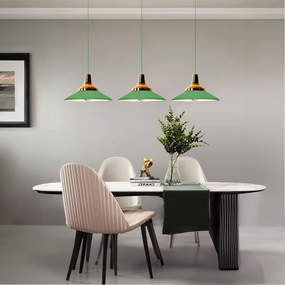 Ilios Innova I Lampara colgante macaron retro con base de metal y ...