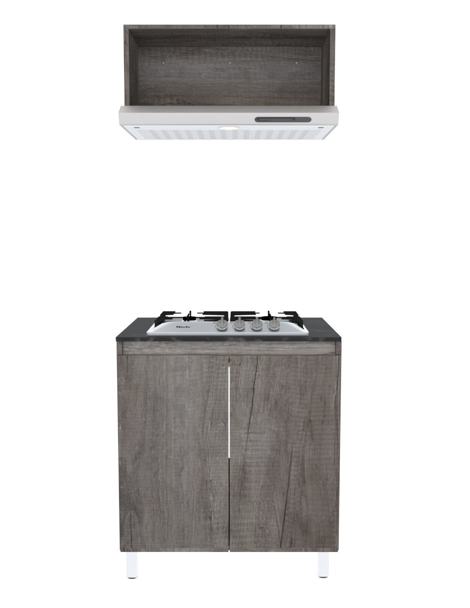Cocina Integral Completa PETUNIA Con Parrilla Y Campana