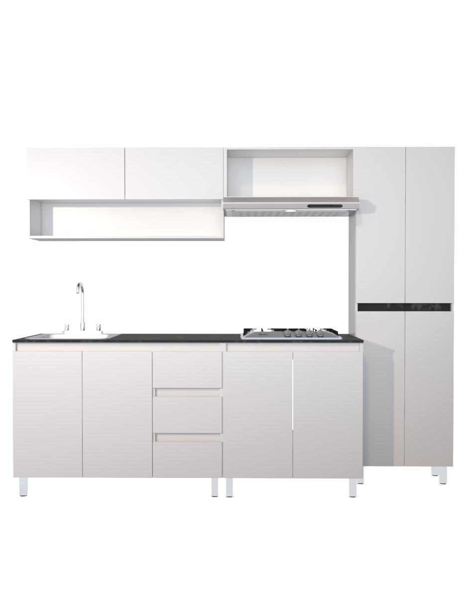 Cocina Integral OLIVO Con Parrilla Premium Minimalista