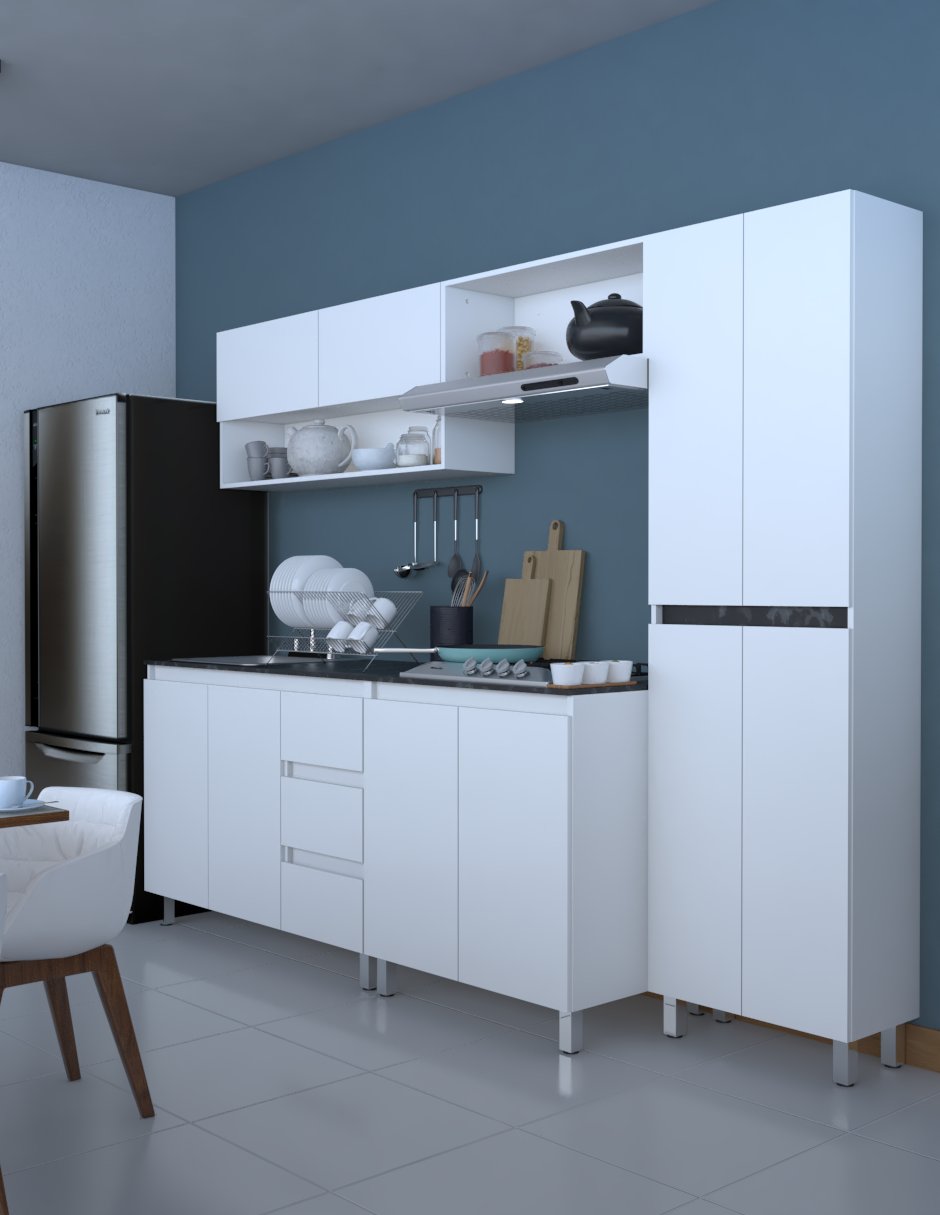 Cocina Integral OLIVO Con Parrilla Premium Minimalista