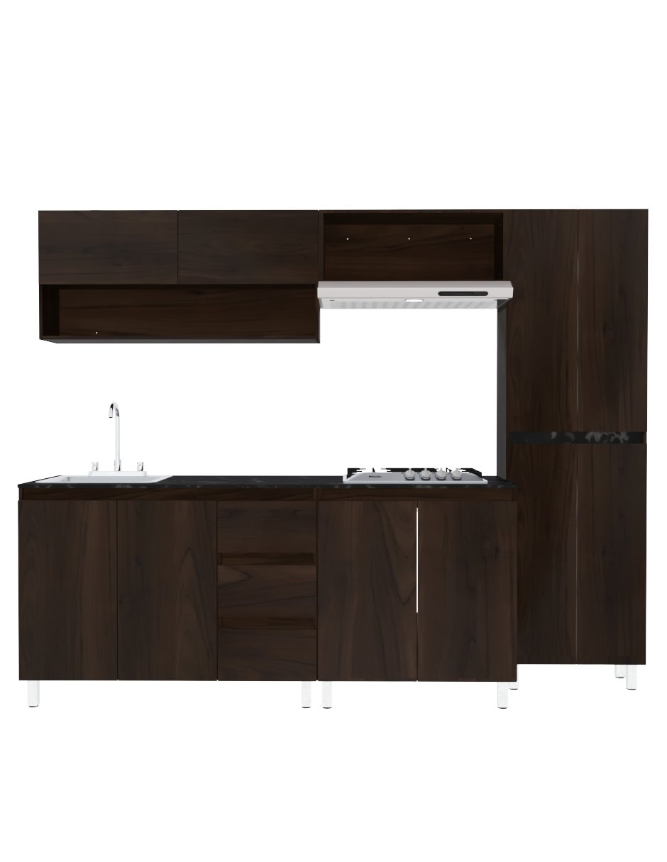 Cocina Integral OLIVO Con Parrilla Premium Minimalista